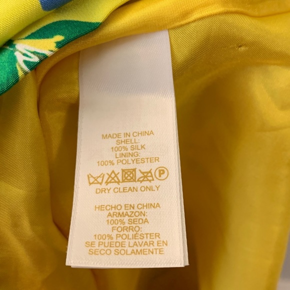 Kate Spade Cathleen Yellow V-Neck Floral Wrap Dress - Picture 10 of 11